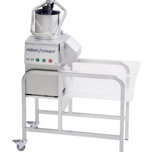 ROBOT COUPE Vegetable Preparation Machines W/ Auto, Pusher Feed-Head & Stand CL-55 2V